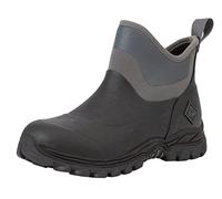 Muck Boots Women's Arctic Sport II Fleece Lined Waterproof Pull on Ankle Boot, Black, 5