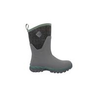 Muck Boots Women's Arctic Sport Mid Fleece Lined Waterproof Pull on Boot, Grey, 8