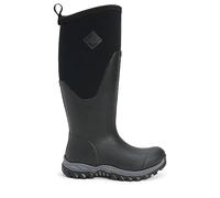 Muck Boots Women's Arctic Sport II Tall Fleece Lined Waterproof Pull on Boot, Black, 3