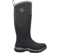 Muck Boots Women's Arctic Sport II Tall Boots - Fleece-lined Waterproof Pull-on, Black Check Size 5