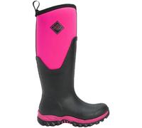 Muck Boots Women's Arctic Sport II Tall Fleece Lined Waterproof Pull on Boot, Black Pink, 6