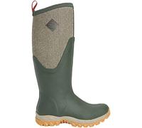 Muck Boots Women's Arctic Sport II Tall Fleece Lined Waterproof Pull on Boot, Olive, 5