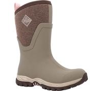Muck Boots Women's Arctic Sport Mid Fleece Lined Waterproof Pull on Boot, Brown, 6