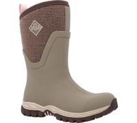 Muck Boots Women's Arctic Sport Mid Fleece Lined Waterproof Pull on Boot, Brown, 7
