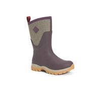 Muck Boots Women's Arctic Sport Mid Fleece Lined Waterproof Pull on Boot, Wine, 3