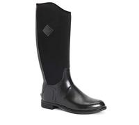 Muck Boots Women's Derby Tall Pull On Waterproof Wellington Boot, Black, 6