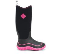 Muck Boots Women's Hale Pull On Waterproof Wellington Boot, Black Pink, 8
