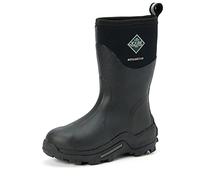 Muck Boots Women's Muckmaster Mid Wellington Boots, Black (Black/Black), 4 UK