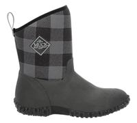 Muck Boots Women's Muckster II Mid Pull on Waterproof Mid Boot, Black Plaid, 5