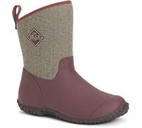 Muck Boots Women's Muckster II Mid Pull on Waterproof Mid Boot, Raisin, 7