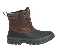 Muck Boots Women's Originals Duck Lace Pull On Leather Waterproof Ankle Boot, Brown, 6