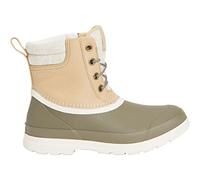 Muck Boots Women's Originals Duck Lace Pull On Leather Waterproof Ankle Boot, Light Brown, 3