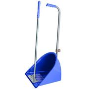 Muck Grabber Stable Mate Manure Collector Long Handle Poop Scoop & Rake Stable Paddock Dock Tidy Ideal for Horse, Pony, Donkey, Dog, Leaves for Yard, Stable, Horsebox & Garden - 80 cm (Blue)