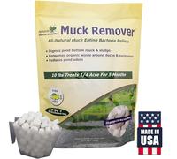 Muck Remover Pellets 10 lb Pond Tablets Treats 2.5 Acres - Pond Sludge Remover, Lake Muck Removal