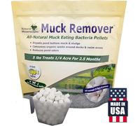 Muck Remover Pellets 5 lb (10 Scoops) | Pond Tablets Treat 1.25 Acres | Lake Muck Remover, Pond Sludge Reducer | Farm Pond Treatment