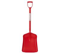 Mucking Out Shovel Plastic Square Mouth D-Grip Short Handle Red Gorilla