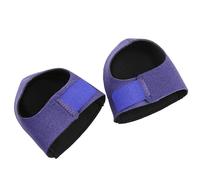 MUCKLILY 1 Pair Blue Heel Protective Covers Flexible Cloth and Sbr Sebs Pad, Heel Cushion Pads to Absorb Vibrations for Comfortable Foot Support and Relief
