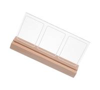 MUCKLILY 1 Set Instant Photo Frame Acrylic Photo Frame Tabletop Display Hanging Mini Ornate s Block Picture Triple Wood Office