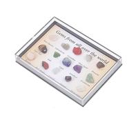 MUCKLILY 1 Set Natural Stone Specimens Decorative Crystal Agate Models for Geology Education Cognitive Learning Props Safe Materials for DIY Projects and Classroom Teaching
