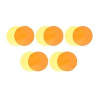 MUCKLILY 10 Pcs Color-Changing Gel Light Filter Sheets, Self-Adhesive Warm Light Diffusion Film 10Cm, Circular LED Lighting Gels for Photography, Stage, and DIY Decorative Lighting