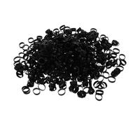 MUCKLILY 1000pcs Elasticity Coil Ring Silicone Bands for Cords Reusable Data Wire Tie Multipurpose Cord Organizing Efficient Wire Management Minimalist Sleek Simple Design Workspace