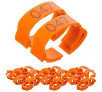 MUCKLILY 100pcs Chicken Leg Bands Poultry Leg Rings for Chicken Identification Pigeon Feet Ring Tags Bands for Birds Poultry Supplies