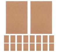 MUCKLILY 100pcs Message Cards Memo Cards Double-Sided Creative Classical Style Easy to Write Brown Kraft Paper Tags Wedding Tags