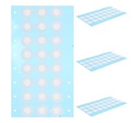 MUCKLILY 100pcs White Synthetic Eptfe Mushroom Jar Lid Hole Cover Filter Pads for Grain and Mason Jar Filters, Autoclavable with Universal Compatibility for Mushroom Cultivation