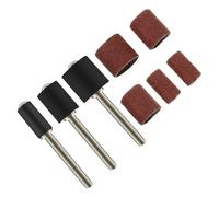 MUCKLILY 102pcs Grinding Head Abrasive Ring Nail Art Sanding Band Manicure Sanding Sleeve for Emery Boards for Nails Manicure Kit