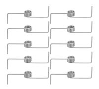 MUCKLILY 10pcs Adjustable Metal Torsion Spring for Rubbish Bins Heavy Duty Trash Can Parts Stainless Steel Lightweight Spring for Bin Lid Replacement