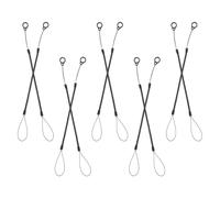 MUCKLILY 10pcs Anti-lost Pen Rope Tether Stylus Hanging Rope 0.4mm Thickness Pen Fixation Elastic Silicone Spring Cord by Students and Professionals