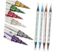 MUCKLILY 10pcs Double-ended Nail Art Pens for Painting Nails Lightweight Manicure Markers with Fine Tips for Dots Lines Flowers DIY