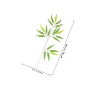 MUCKLILY 10Pcs Japanese Sushi Bamboo Leaf Plates Artificial Spring Leaf Decor for Sashimi Serving DIY Traditional Food Presentation for Restaurant and Home