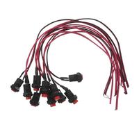 MUCKLILY 10Pcs Motorcycle Starter Push Button Switch Kit Handlebar Mounted Engine Start and Kill Stop Switch for Scooter Dirt Bike Atv Replacement Accessory