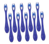 MUCKLILY 10pcs Prison Toothbrush Short Handle Antiselfinjury Design Fine Bristles for Thorough Cleaning Safe Sanitary Use in Prisons Psychiatric Hospitals and Detention Centers