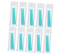MUCKLILY 10pcs Silicone Soft Lens Remover Hard Lens Cup Set Gentle Eye Care Tools for Quick Removal of Portable Accessories for Lenses Green