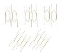 MUCKLILY 10Pcs W-Shaped Decorative Plate Hooks Gold Invisible Spring Hooks for Hanging Kitchen Plates Tools and Plants on Walls and Ceilings Heavy Duty Wall Storage for Home and Garage