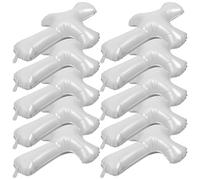 MUCKLILY 10Pcs White Cross Baptism Balloons Set for Christening, First Holy Communion, Religious Party Decorations, Jumbo Outdoor God Bless Balloon for Church Celebration