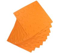 MUCKLILY 10Pcs Yellow PVC Tactile Blind Paving Tiles Bump Dots for Visually Impaired, Nonslip Floor Blind Path Bricks for Sidewalks and Safe Walkways