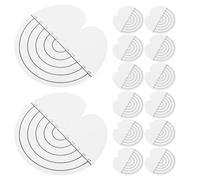 MUCKLILY 120pcs Hair Perm Care Pads Heat Shield Spacers for Hair Extension Bonding Glue Protect Scalp Salon Styling