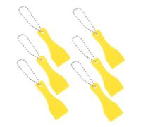MUCKLILY 12pcs Plastic Scratch Remover Tool Lottery Ticket Scratcher Chain Keychain Accessory Scratch Off Tool for Car Stickers