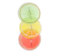 MUCKLILY 12Pcs Reusable Gel Ice Packs for Injuries Cold Compress Packs Cooling Relief for Muscle Swelling Nursing Therapy with Cute Fruit Design -Dragon Fruit Kiwi Lemon