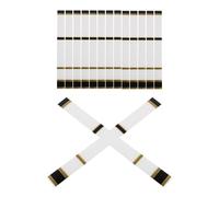 MUCKLILY 15pcs Adhesive Arrow Wrap Stickers 7.5 Inch Heat Shrink Vinyl | Shaft Protection, Glare Reduction, Strong Adhesion, for Carbon Arrows, Aluminium Shafts, White Finish