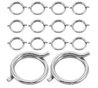 MUCKLILY 15pcs Poultry Shears Springs Replacement Spring for Kitchen Shears Automatic Rebound Maintain Tension Steel Metal Small Replacement for Professional Chefs and Home Cooks