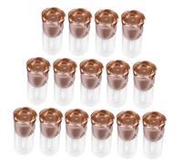 MUCKLILY 15pcs Rose Cap Lip Gloss Tubes Refillable Lip Balm Containers Screw Design Leak Women Gift for for for for for for
