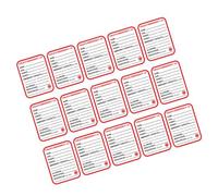 MUCKLILY 15pcs Waterproof Car Information Sticker, Copper Self-Adhesive Emergency Tag with Easy to Spot Design, Safety Identification Label for Car Seats