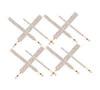 MUCKLILY 18pcs Sparkly Rhinestone Side Hair Clips for Decorative Bling Bobby Pins Alloy Barrettes for Weddings Parties Workouts Stylish Hair Styling Accessories