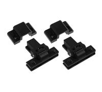 MUCKLILY 1pair Turntable Dust Cover Hinges Replacement for Record Player Lid Easy Install Plastic Hinge Compatible with Technics Sl