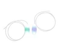 MUCKLILY 2 Pairs LED Luminous Shoelaces 80Cm Green and Blue Flashing Sports Shoe Accessories for Night Running, Skating and Sneakers