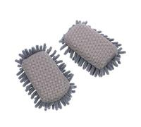 MUCKLILY 2 Pcs Chalkboard Cleaner Chenille Dry Erase Erasers Lightweight Soft Eraser Foam Material Will Not Hurt Whiteboard Suitable for Office and School Use on Blackboard and Car